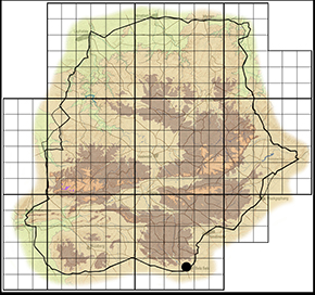 Metisella aegipan Waterberg distribution
